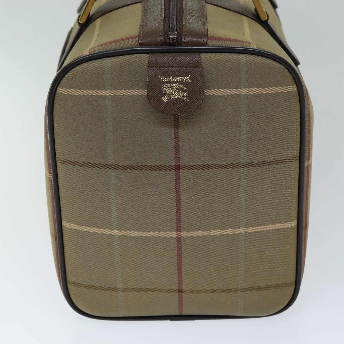 Burberry Luxury ss Nova Check Boston Bag Auth Ep4373 Canvas Beige Travel Bag
