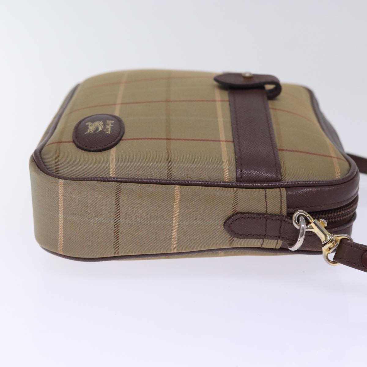 Burberry Luxury ss Nova Check Shoulder Bag Auth Ep4438 Canvas Brown