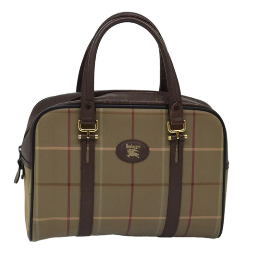 Burberry Luxury ss Nova Check Hand Bag Auth Ep4494 Canvas Beige Travel Bag