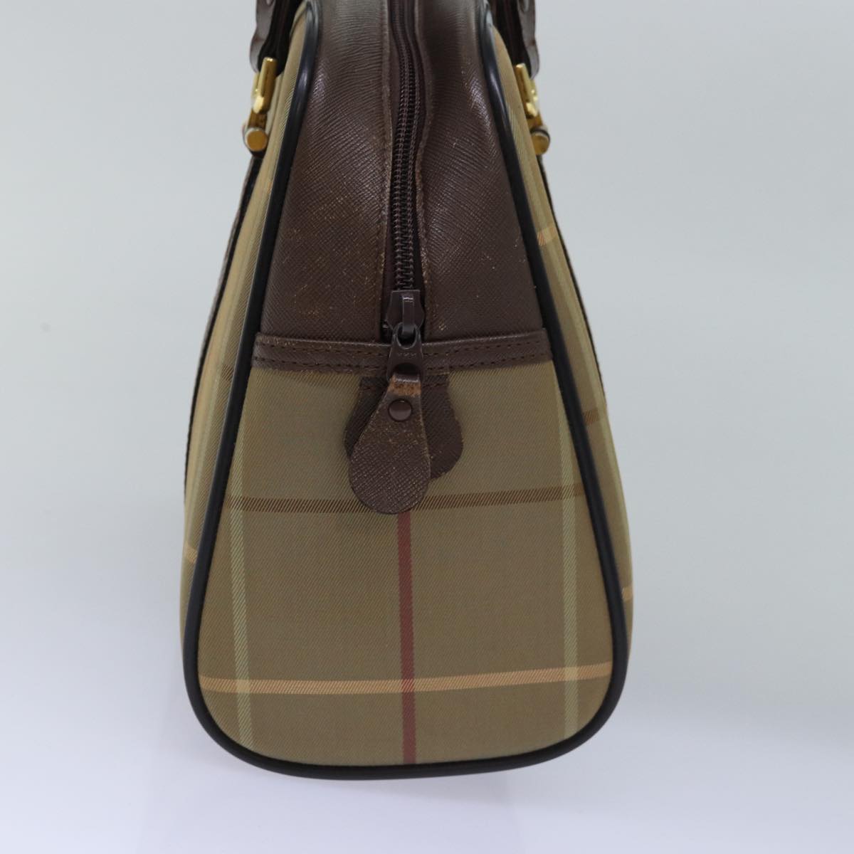 Burberry Luxury ss Nova Check Hand Bag Auth Ep4494 Canvas Beige Travel Bag