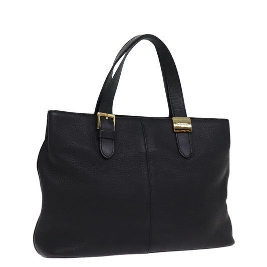 Burberry Luxury ss Hand Bag Auth Ep4536 Leather Black Travel Bag