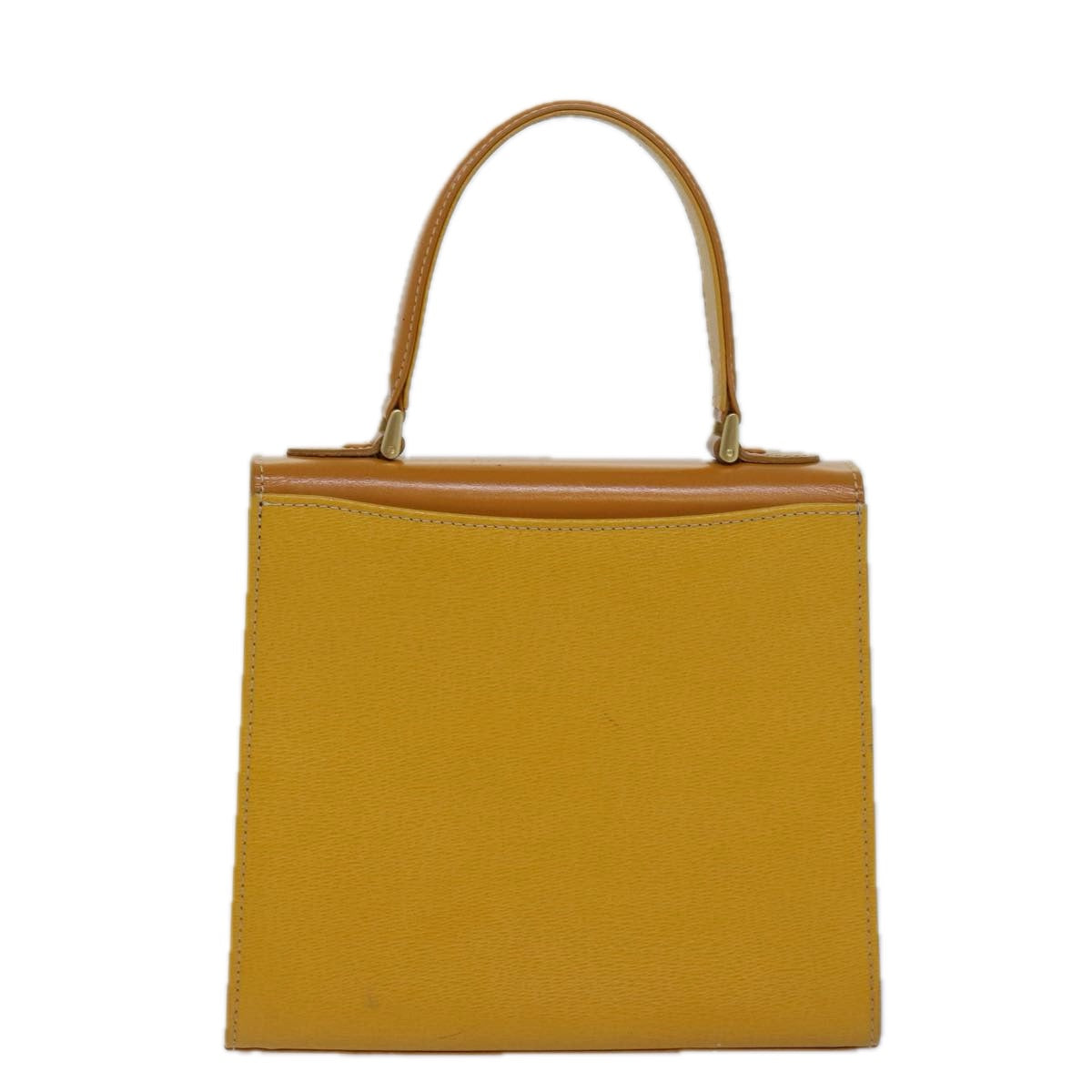 Burberry Luxury ss Hand Bag Auth Ep4711 Leather Yellow Travel Bag