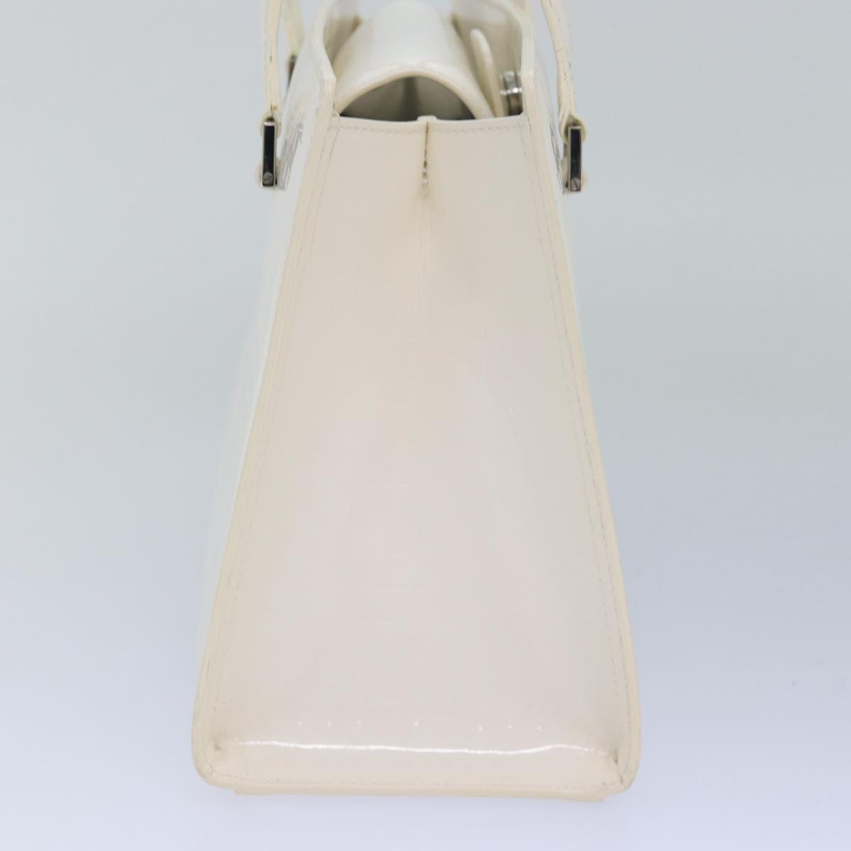 Burberry Luxury Nova Check Hand Bag Enamel Auth Ep4744 White Travel Bag