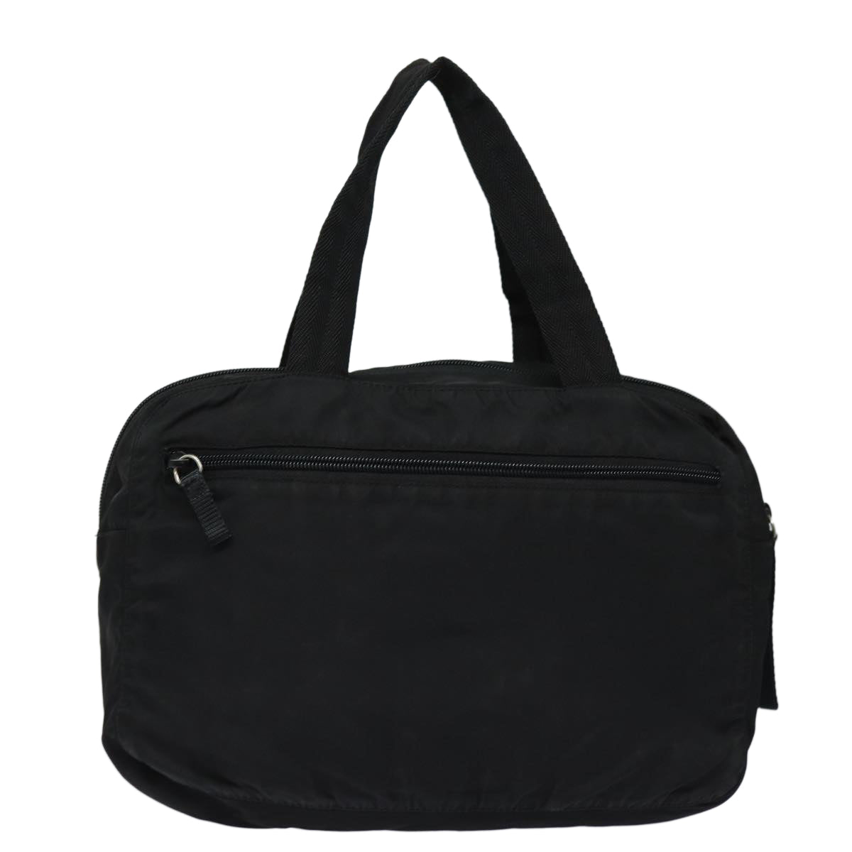 Prada Hand Bag Auth Nylon Black Travel Bag Black Auth Ep4889