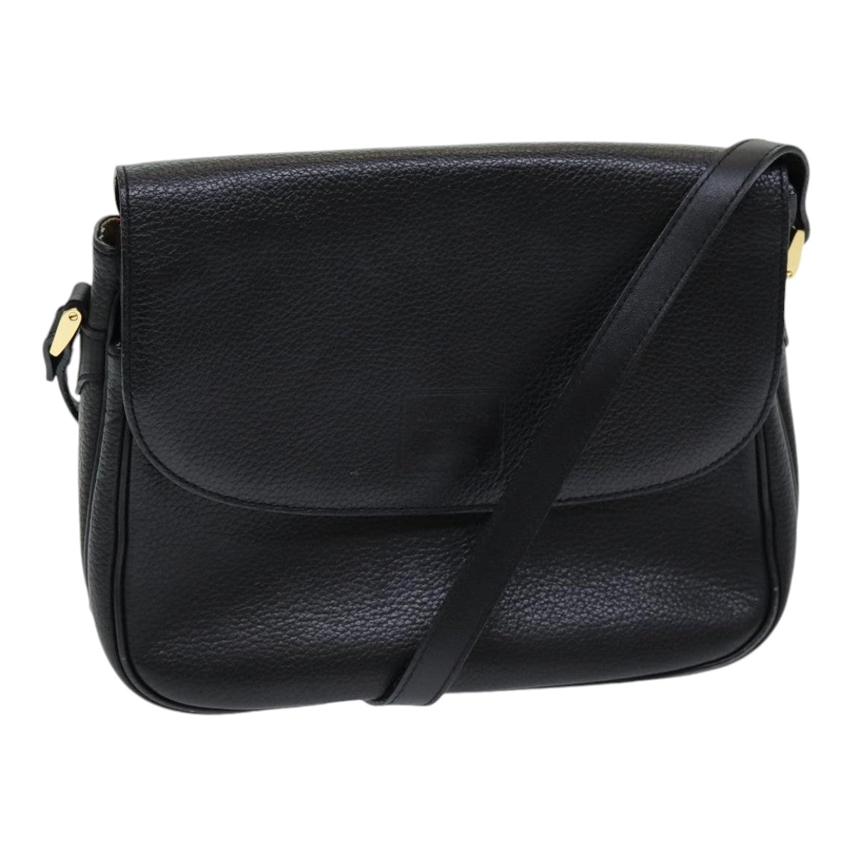 Burberry Luxury ss Shoulder Bag Auth Ep5024 Leather Black