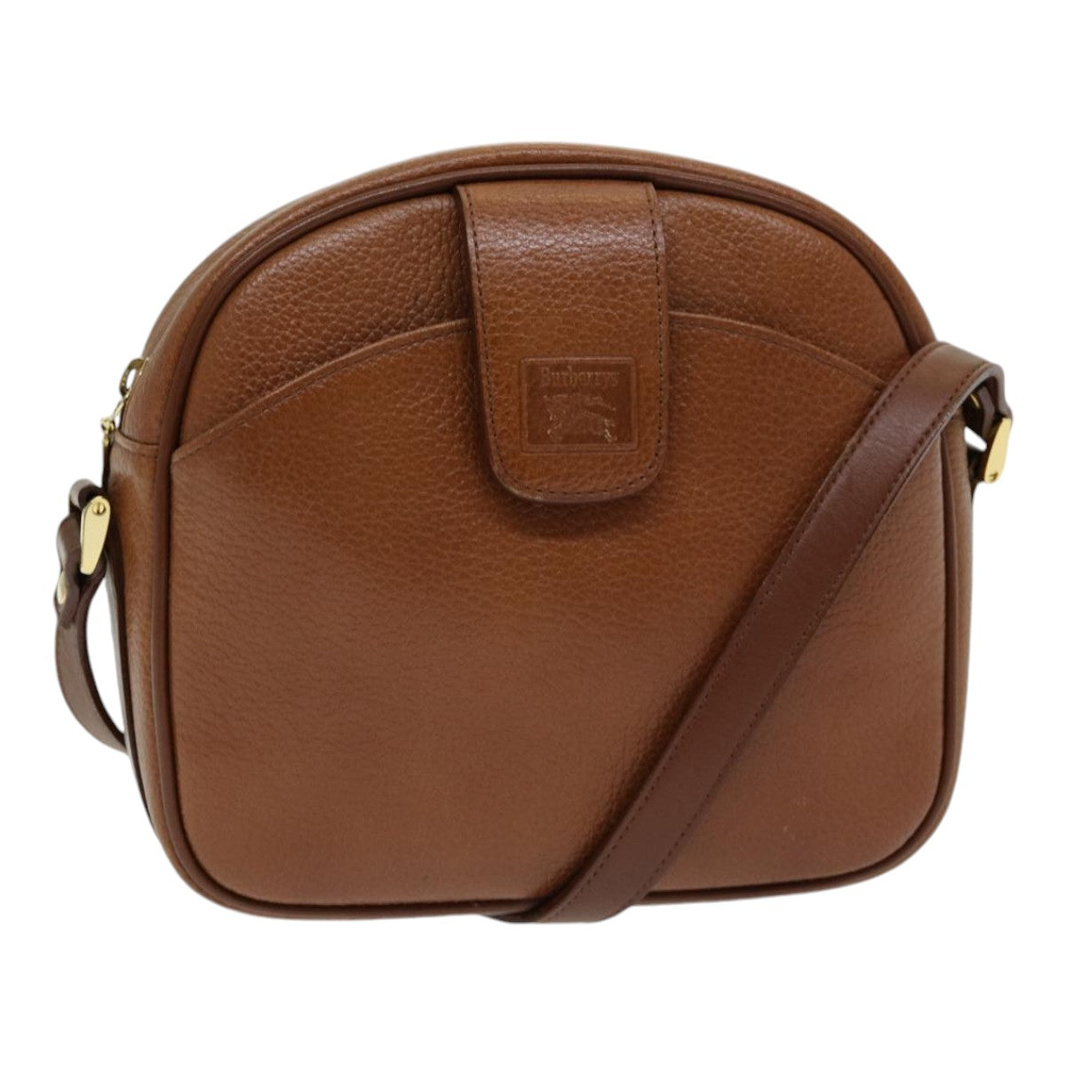 Burberry Luxury ss Shoulder Bag Auth Ep5049 Leather Brown