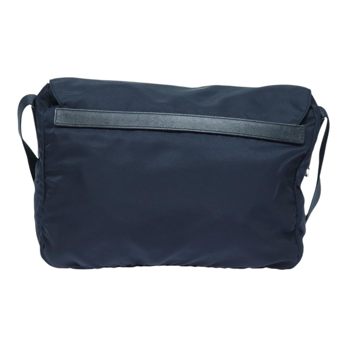 Prada Shoulder Bag Auth Nylon Silver Navy Silver Auth Ep5207