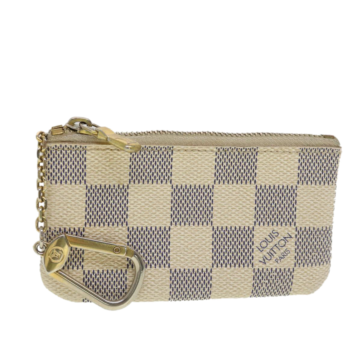 LOUIS VUITTON Damier Azur Pochette Cles Coin Purse N62659 LV ep780