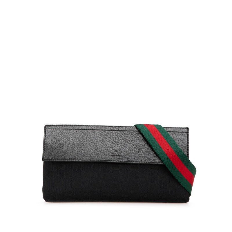 Gucci Waist Bag Leather Canvas Travel Bag Bag 6