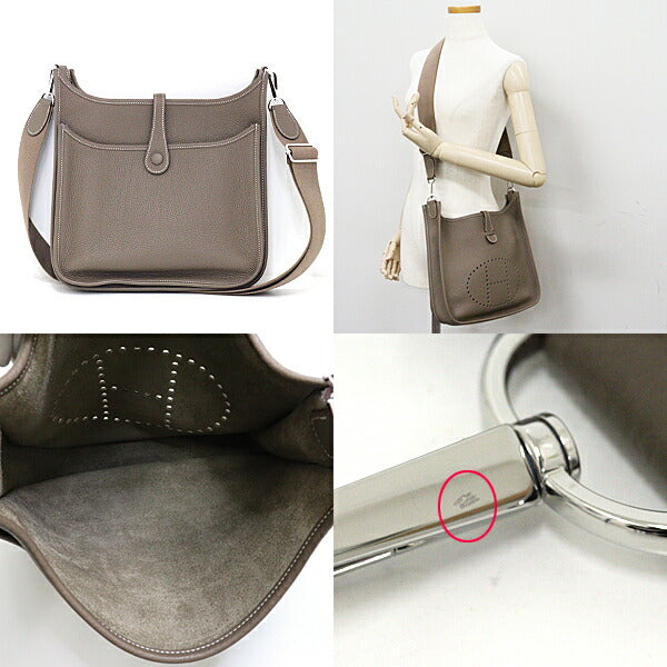 Shoulder Bag Taurillon Clemence Etope Evelyn Pm