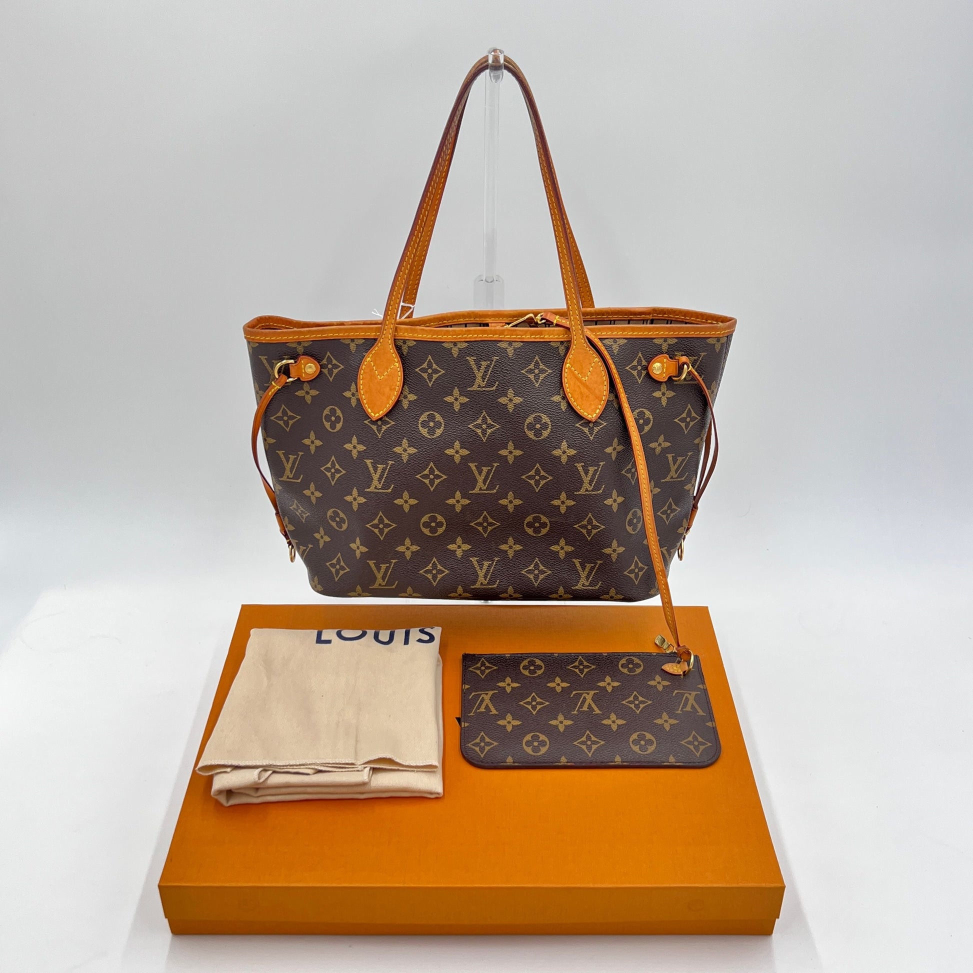 Louis Vuitton LV Monogram Neverfull PM   - Brown Shoulder Bags, Handbags AG462O