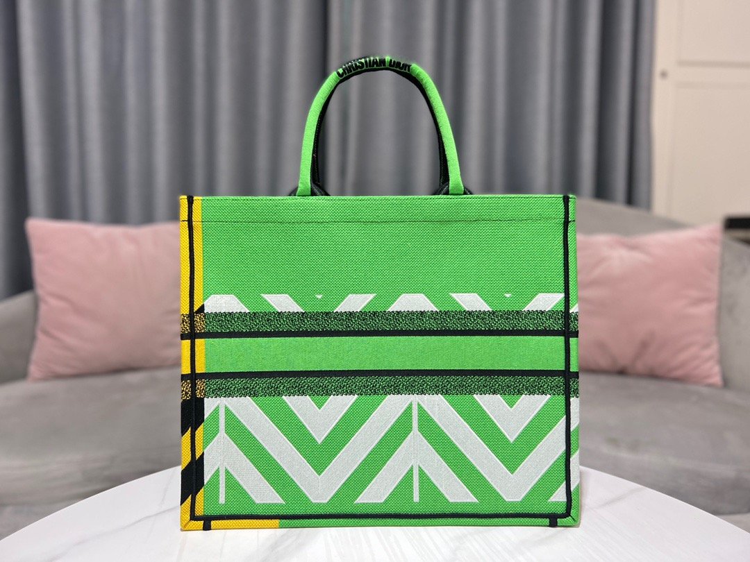 Book Cd Green Large Book Tote Bag