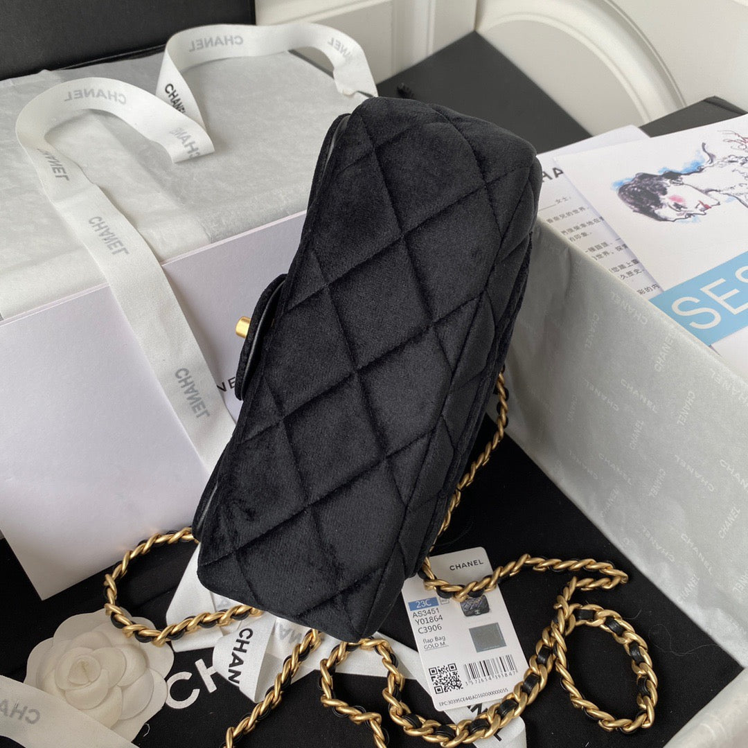 Chanel Top Qualityap Bag Hardware For Women Handbags Black Gold Shoulder Bag