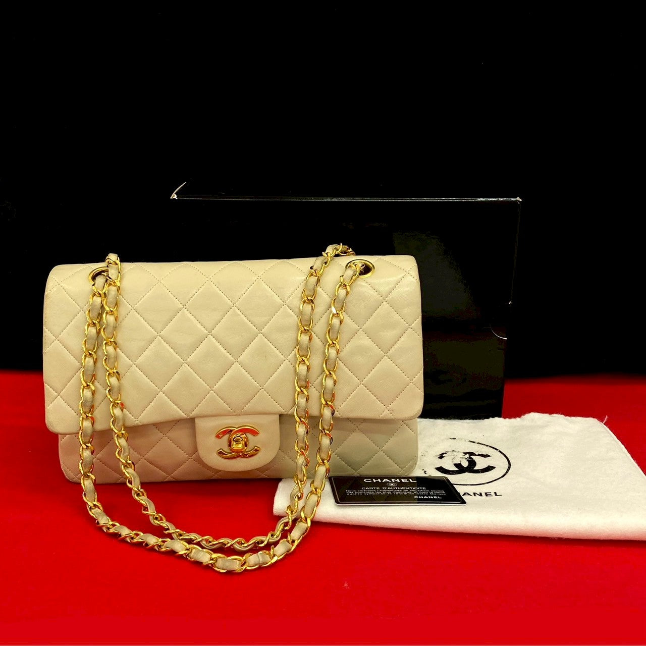 Chanel Coco Mark Lambskin 2WAY Shoulder Bag
