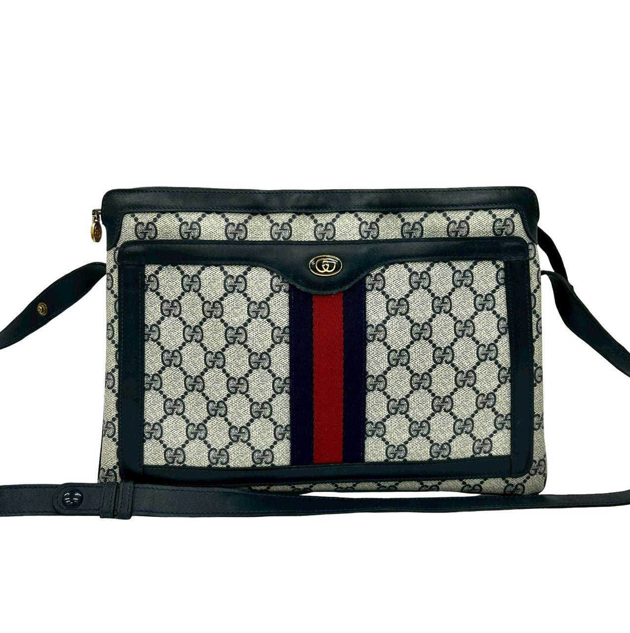 Gucci Pvc Shoulder Bag Leather Logo Bag 7