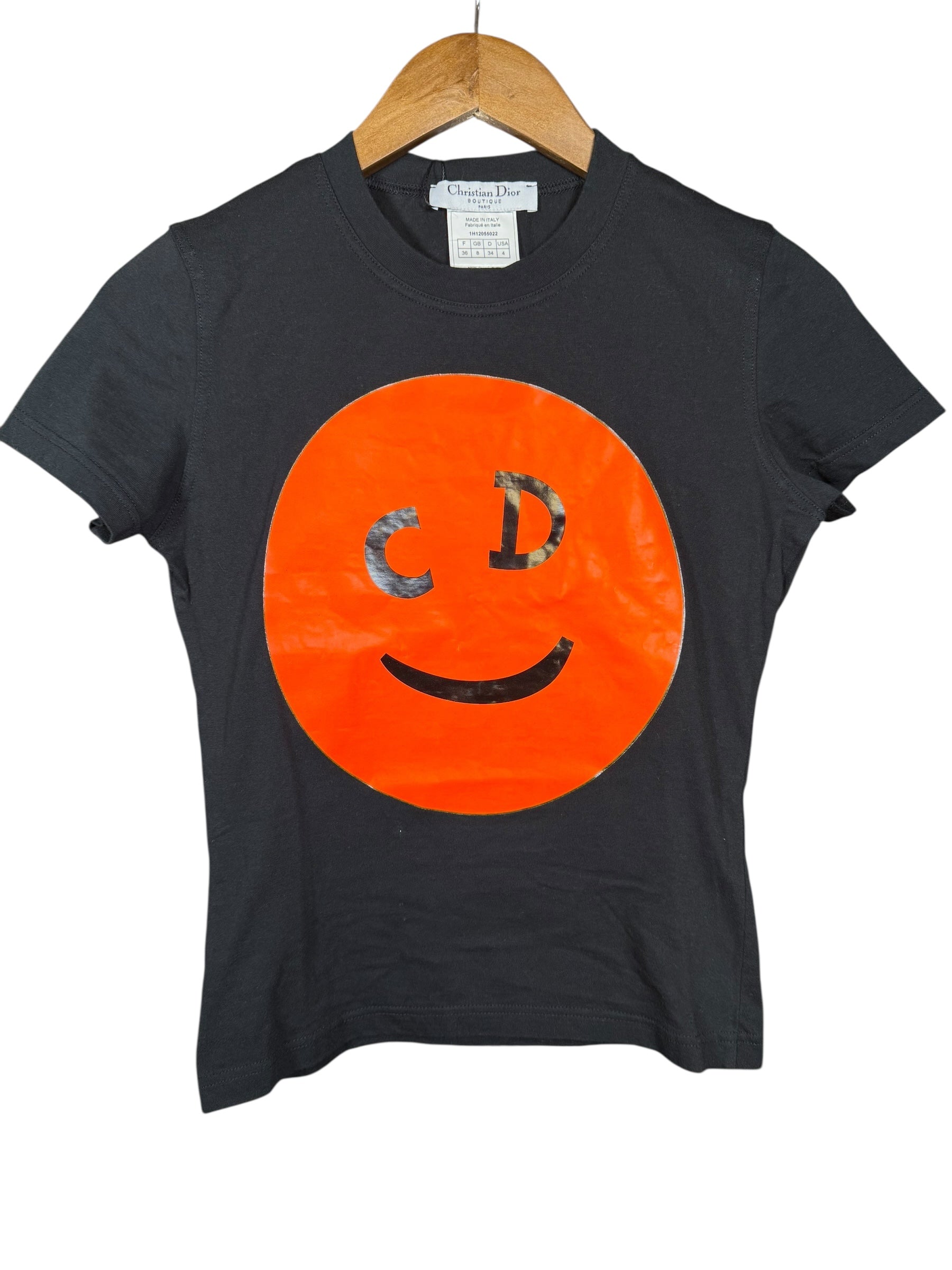 Dior Handbag Christian CD Smiley Short Sleeve