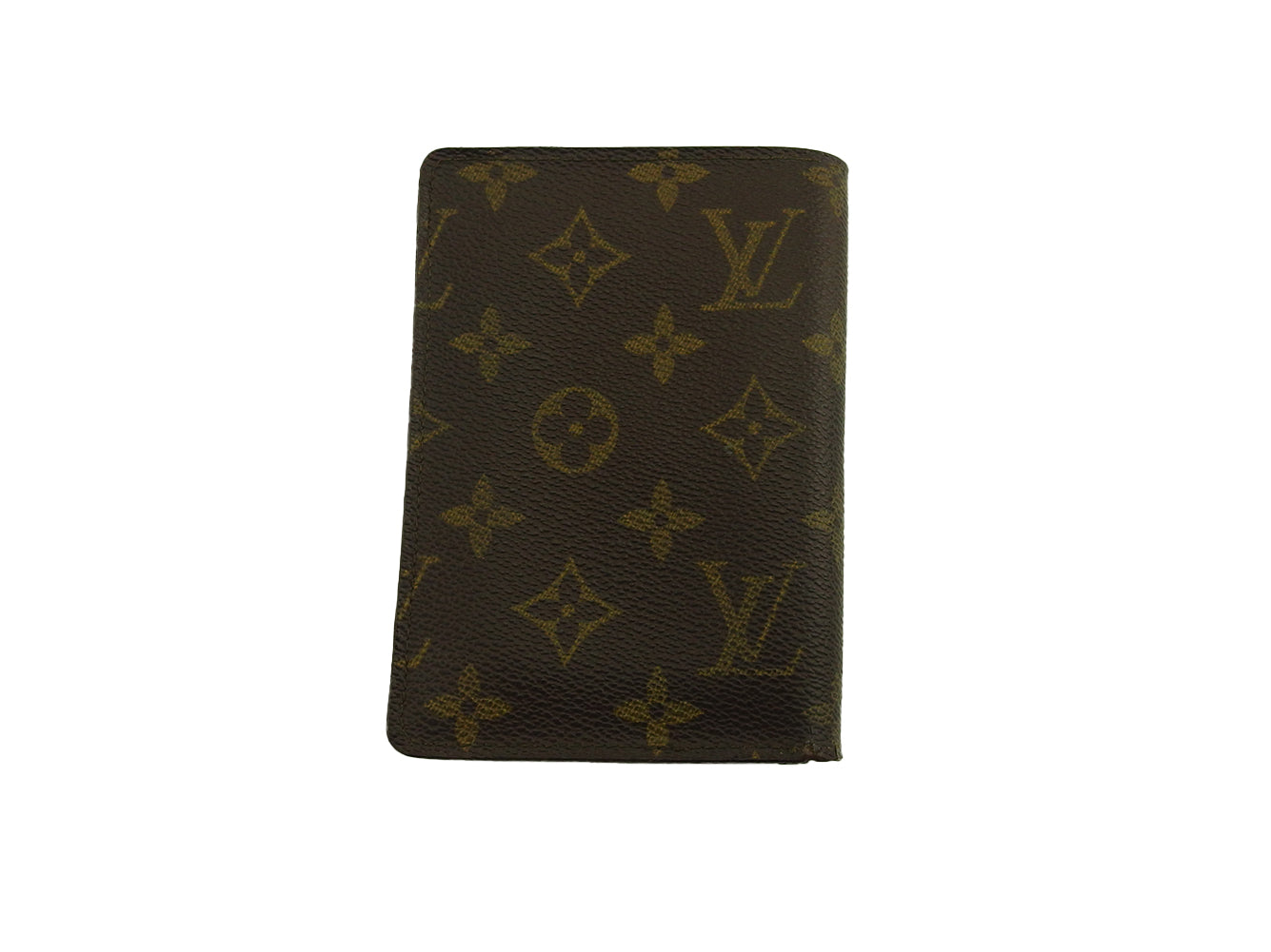 Louis Vuitton Bifold x Brown Beige Wallet Case F2020
