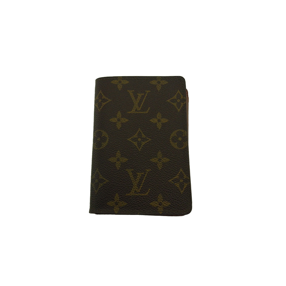 Louis Vuitton Bifold x Brown Beige Wallet Case F2020
