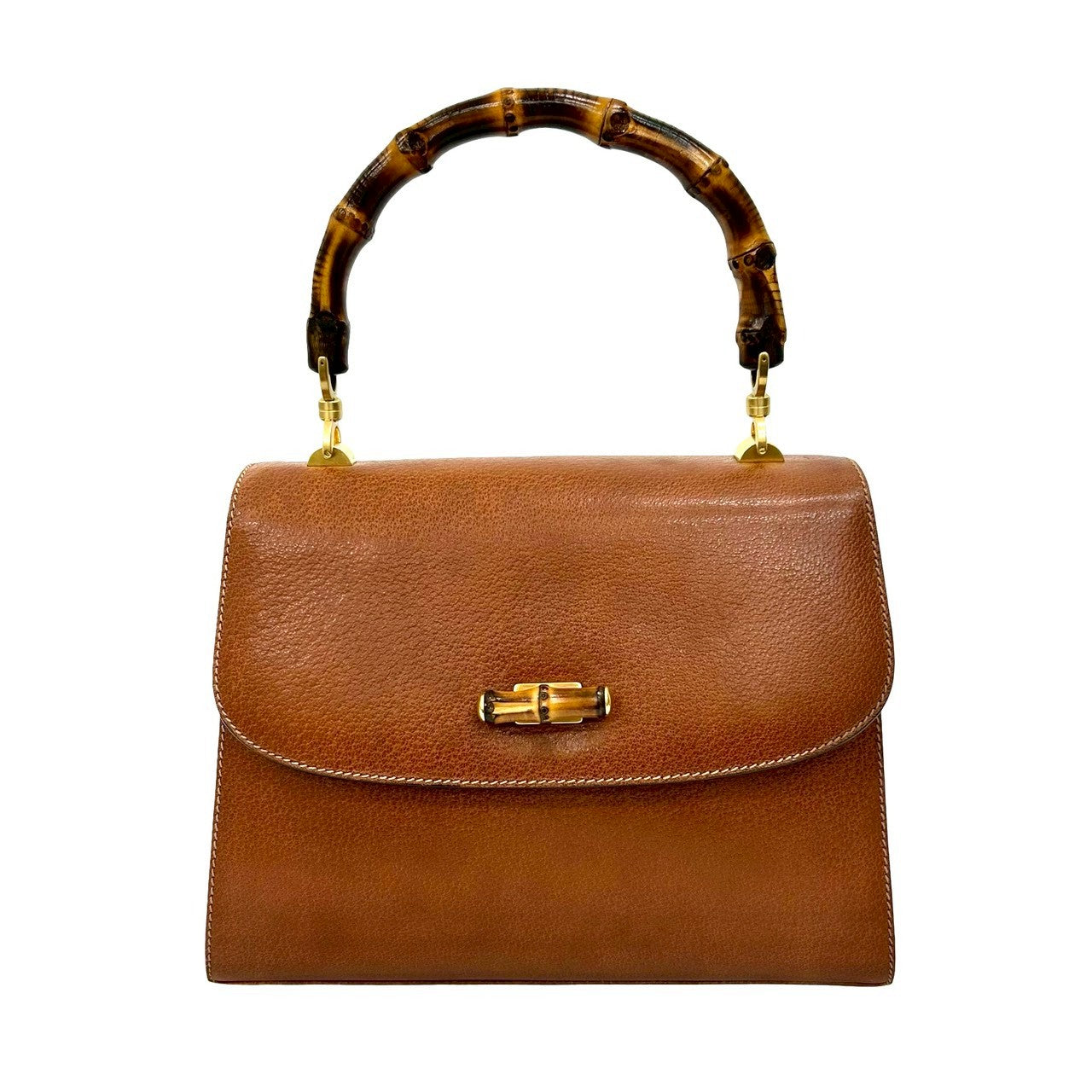 Gucci Bamboo Handbag Leather Travel Bag Handbag 12