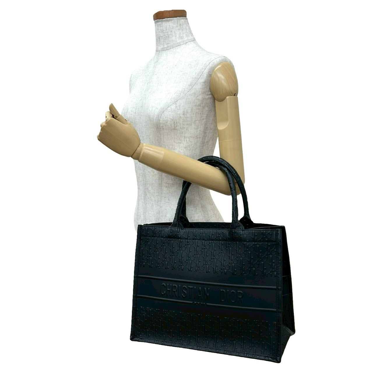 Dior Christian Book Tote Oblique Tote Bag Leather
