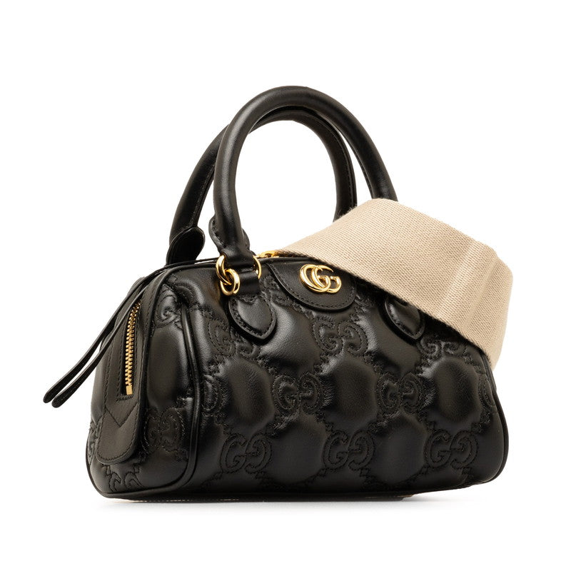 Gucci Marmont Matelassé 2Way Bag Leather Travel Bag