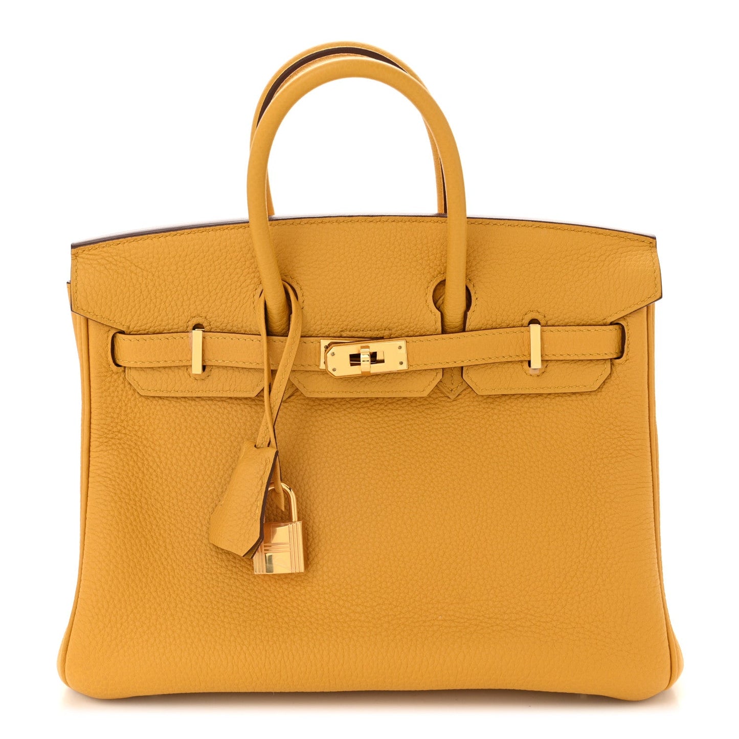Hermes Togo Birkin Jaune Ambre Handbag Travel Bag