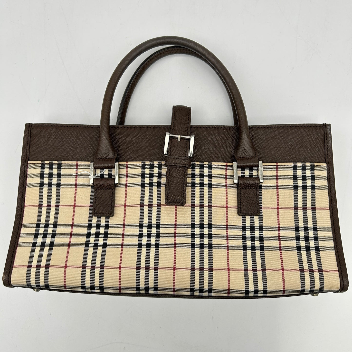 Burberry Luxury Nova Check Handbag Travel Bag Check Handbag Yveae878