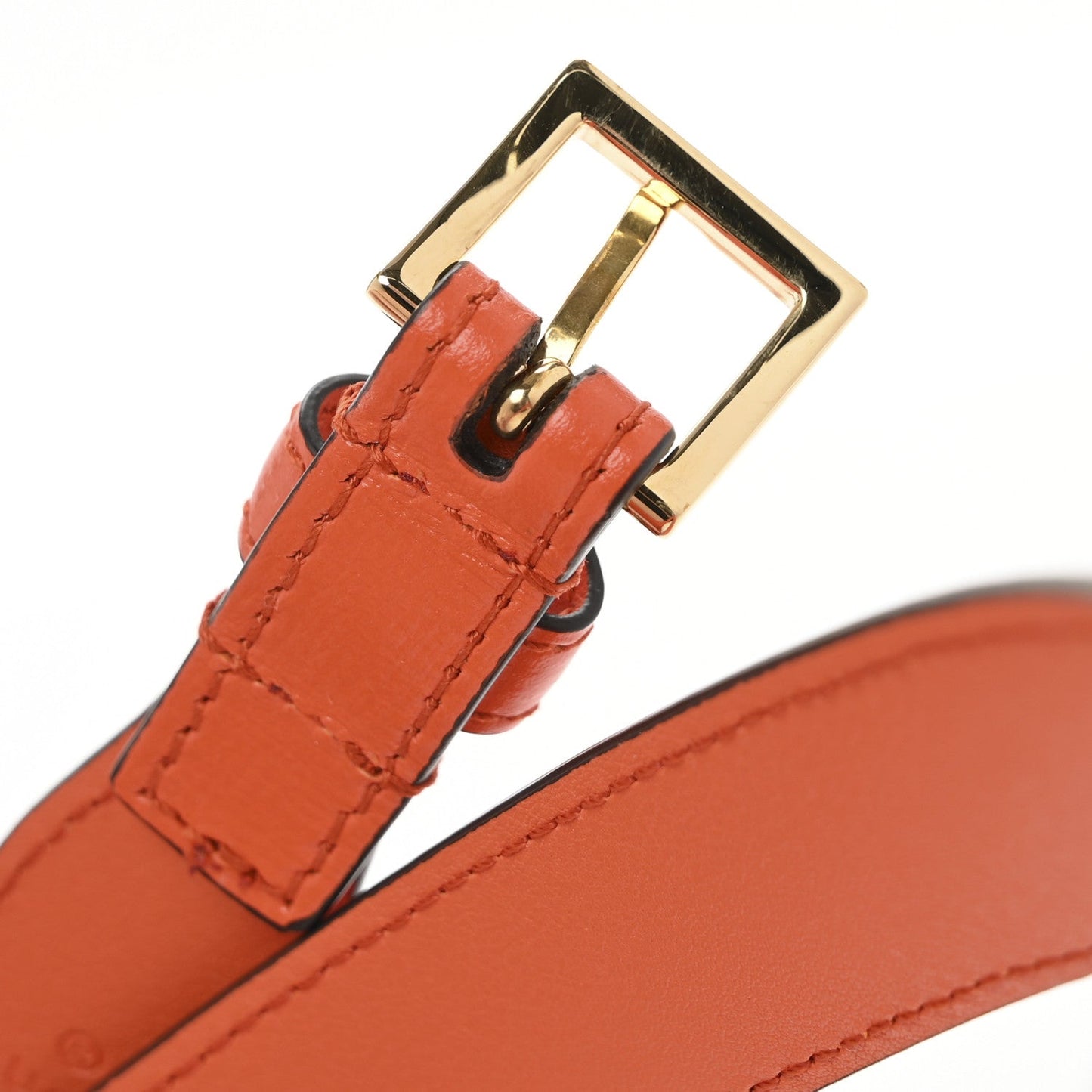 Gucci Efesto Leather Womens Horsebit 15/23mm Belt 85 34 Orange