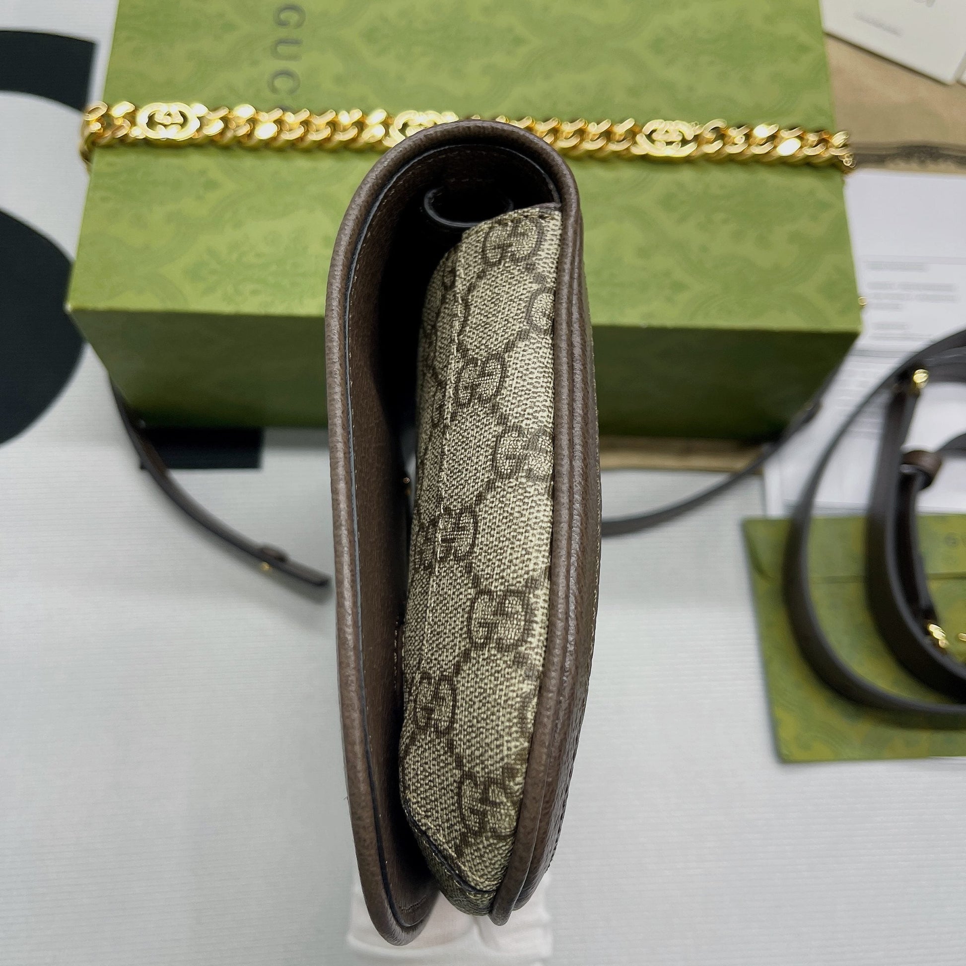 gg Blondie , ’s 11in Beige Shoulder Bag