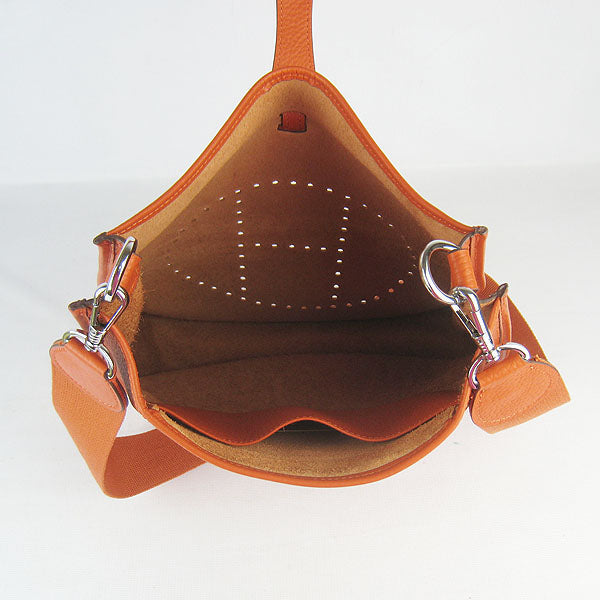 Hermes Luxury Evelyne I Handbag Orange Travel Bag