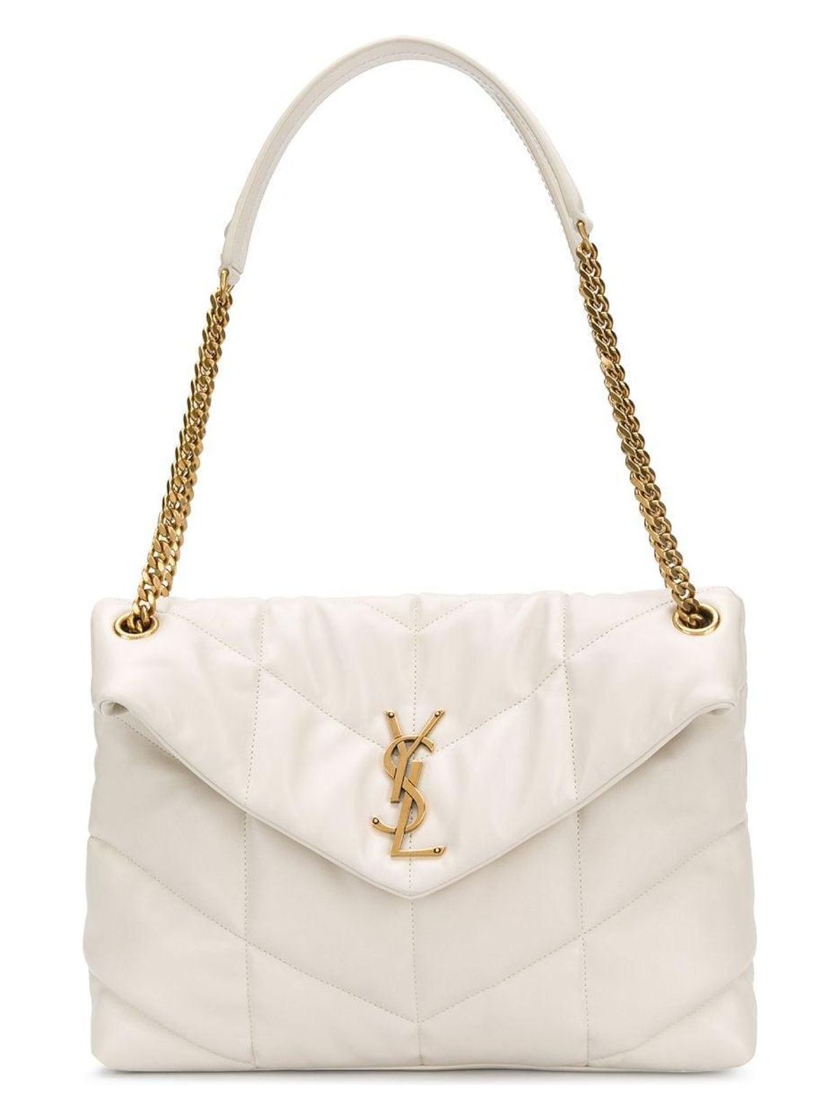 YSL Saint Laurent Saint Laurent Trending Women Puffer Pl Ue Logo Shoulder Bag
