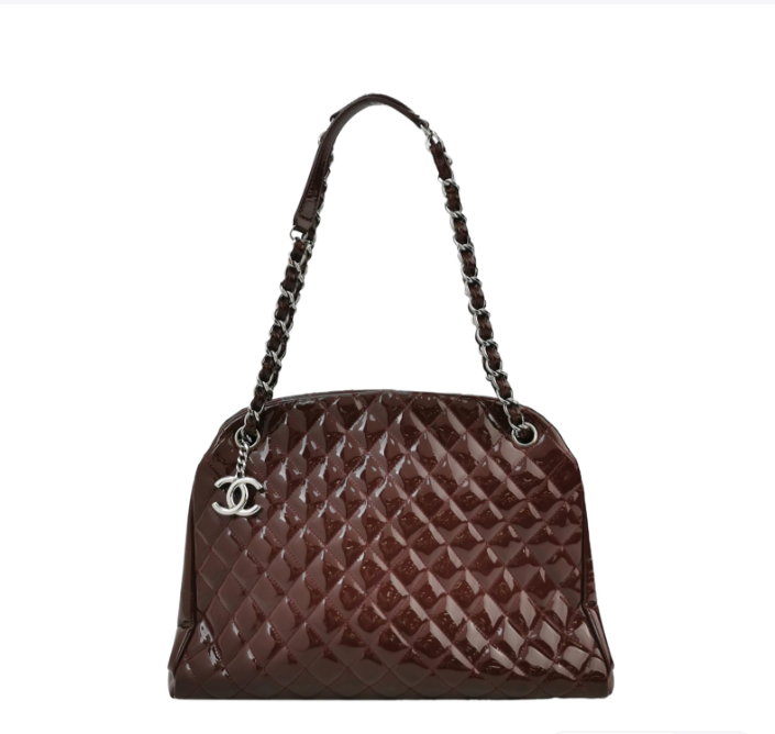 Preloved Chanel Mademoiselle bag Burgundy 34cm 24111878950298