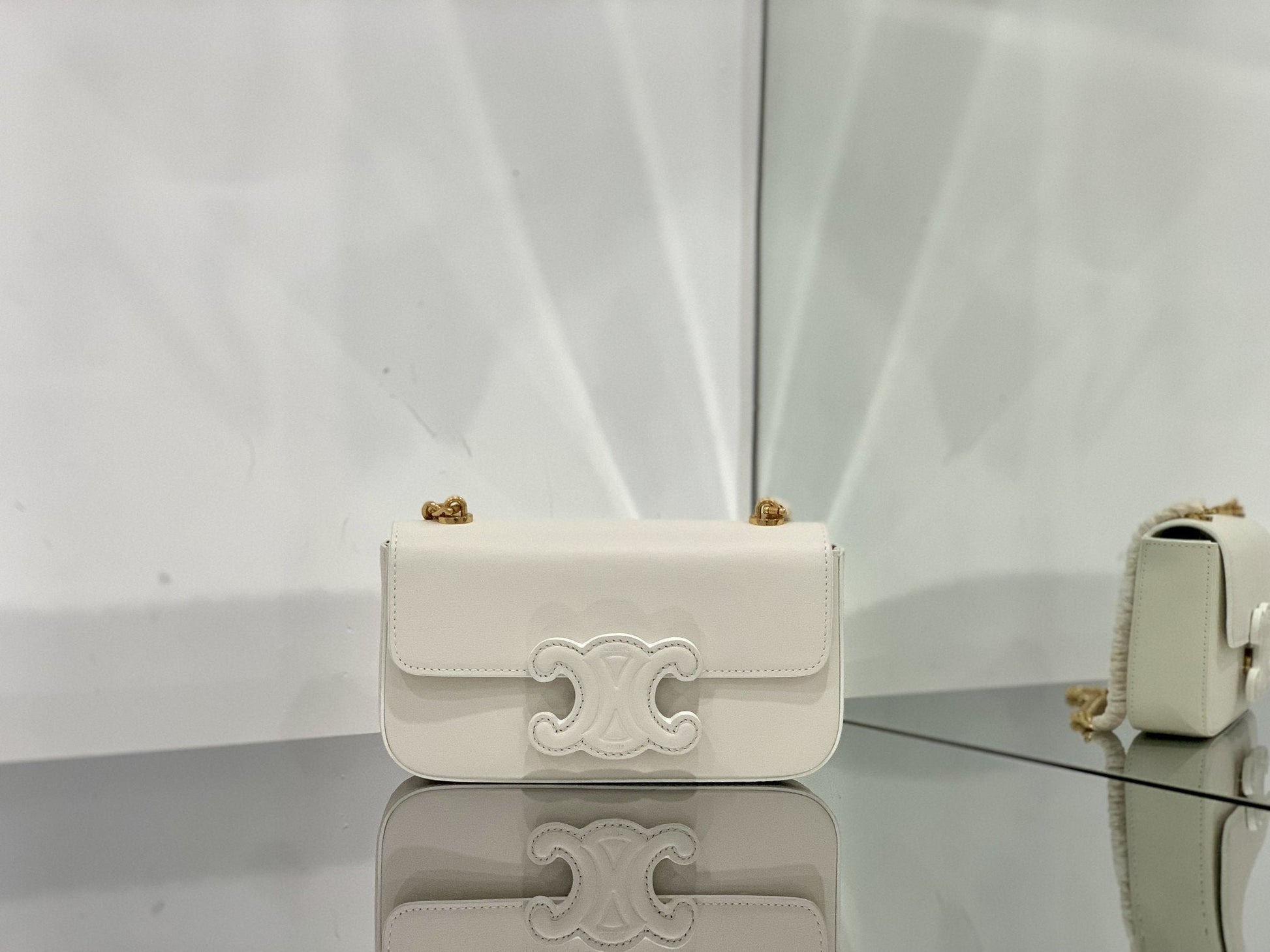 Top Quality Shoulder Bag Cuir Triomphe For White Chain 79In20Cm 1829