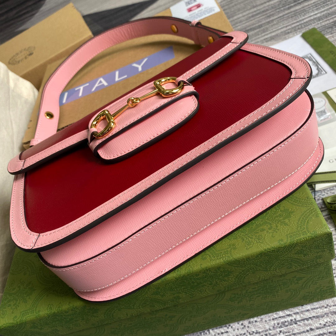 gg Horsebit , ’s 9.8in Red Shoulder Bag