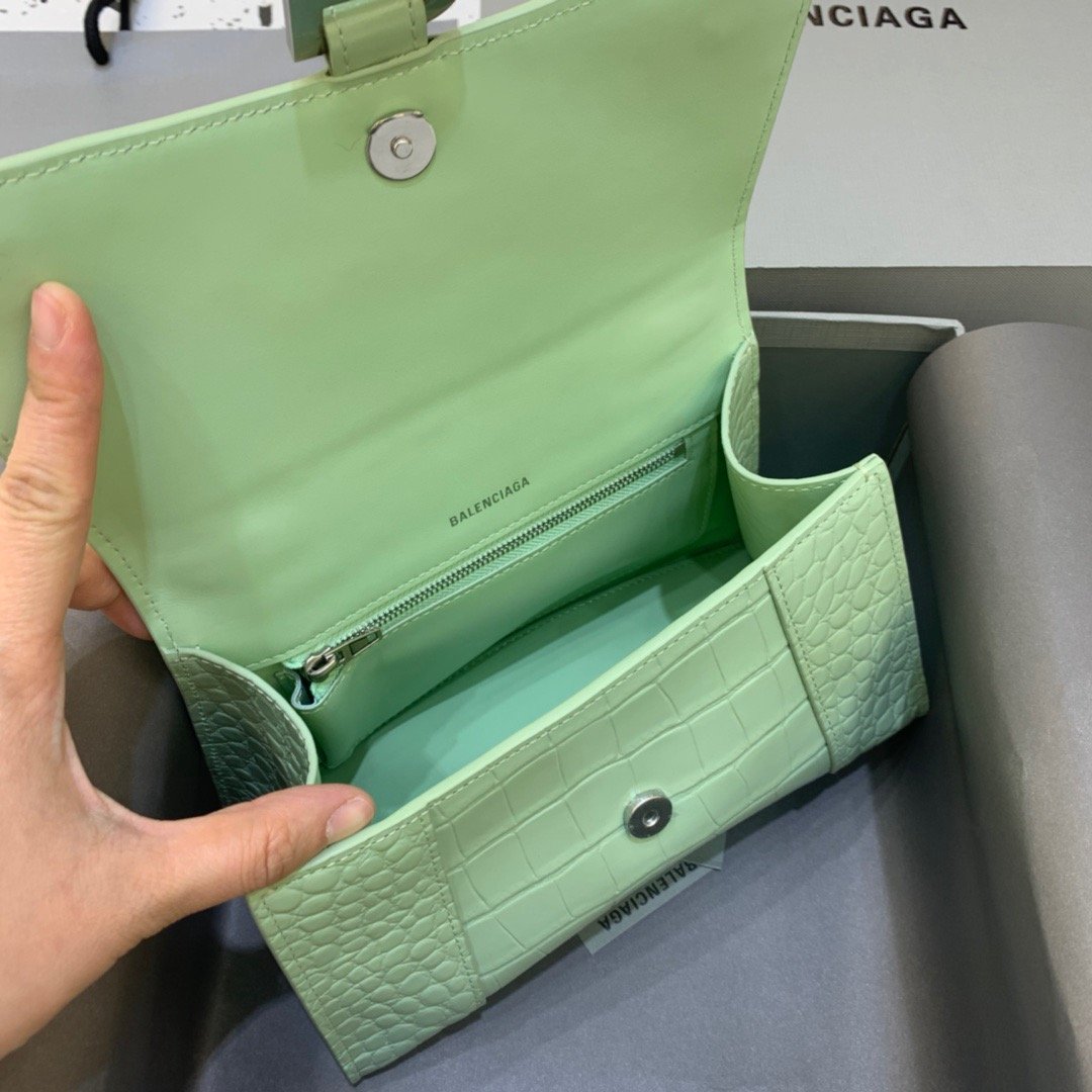Top Quality Hourglass Handbag In Light For Green Small Travel Bag