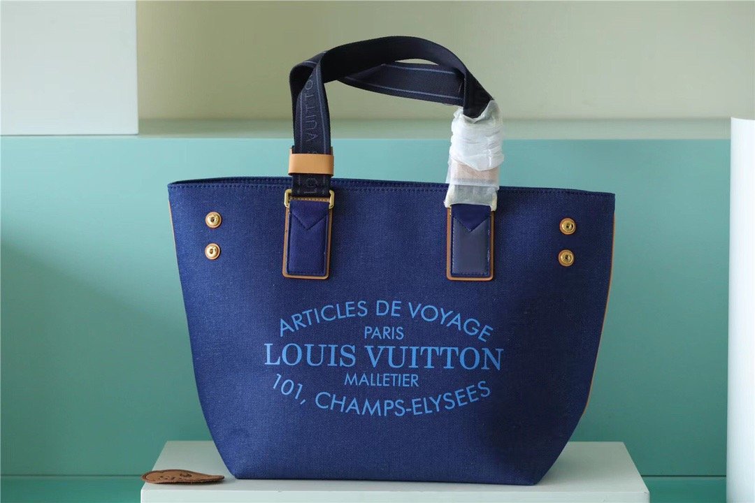 Top Quality Cabas Pm Plan Soleil For Canvas Denim Travel Bag