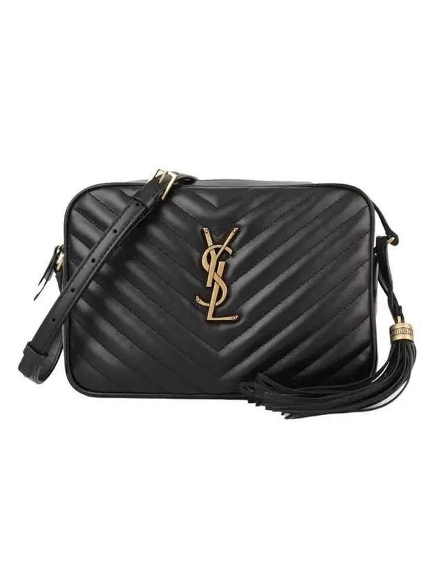 YSL Saint Laurent Saint Laurent Trending Roux Camera Cross Bag Black Gold Travel Bag