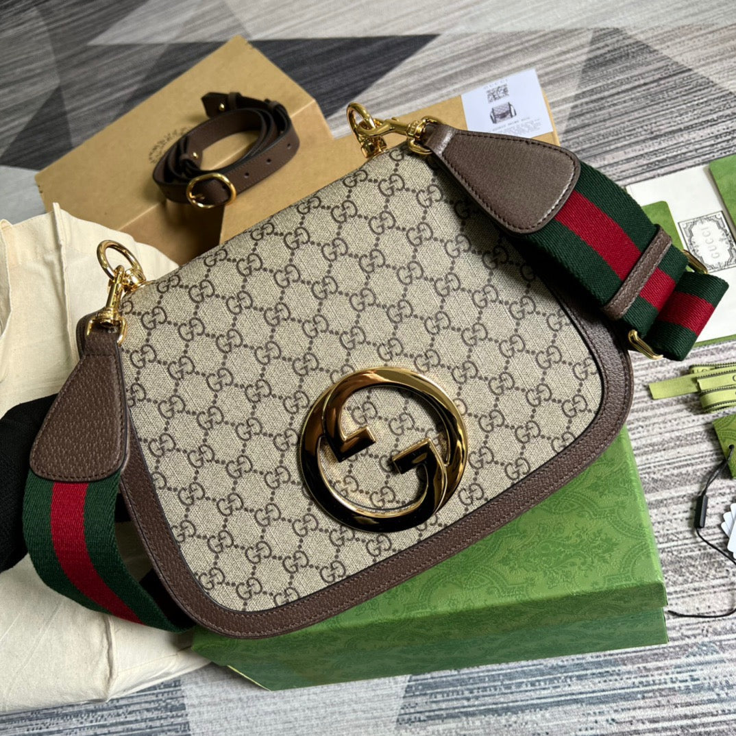 gg Blondie , ’s 11in Beige Medium Shoulder Bag