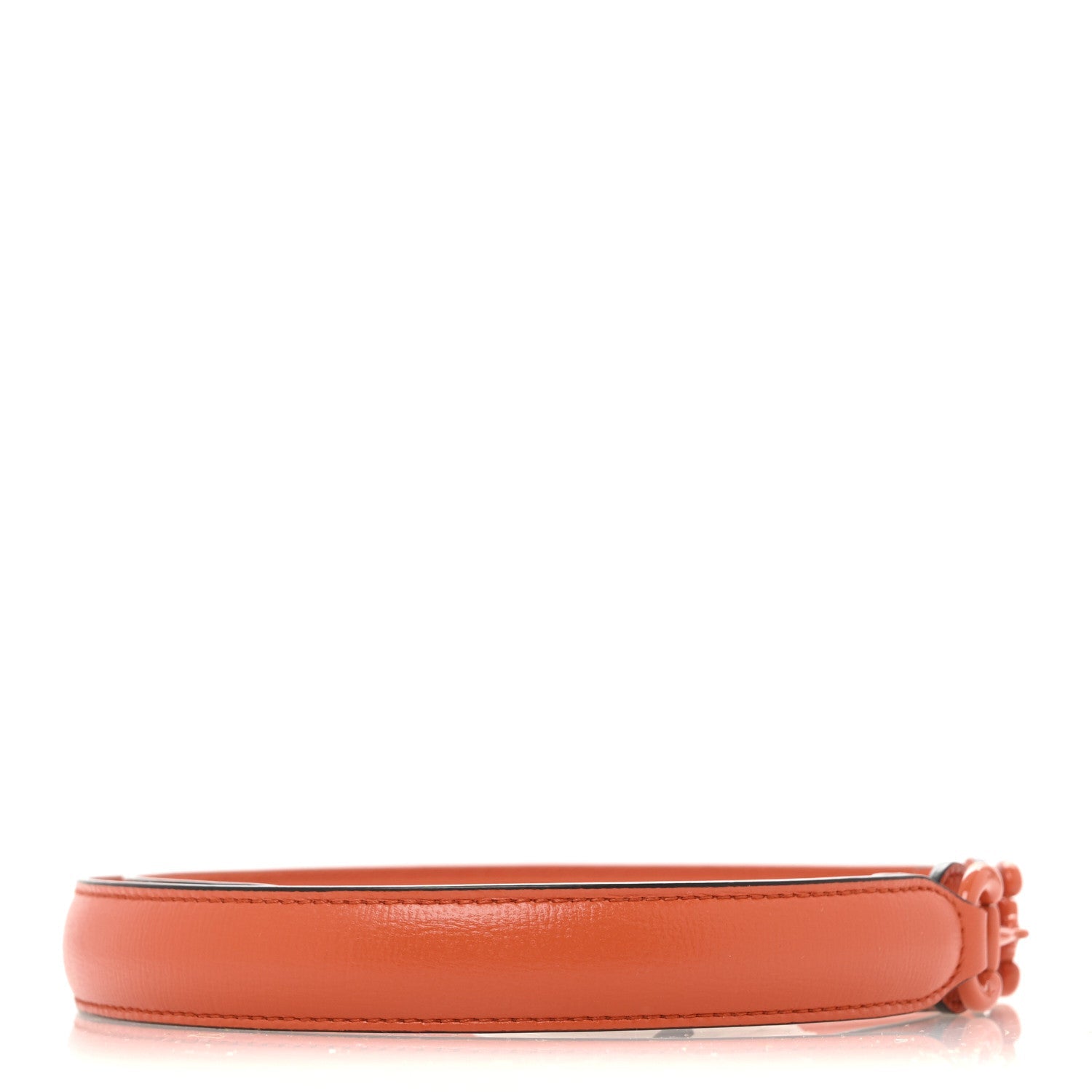 Gucci Efesto Leather Womens Horsebit 15/23mm Belt 85 34 Orange