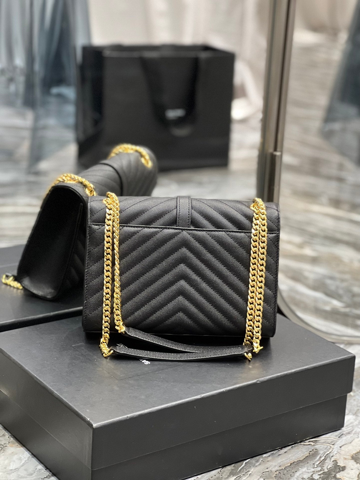 YSL Saint Laurent College Handbag Chain Travel Bag Ysl 600279Brm071000 7109