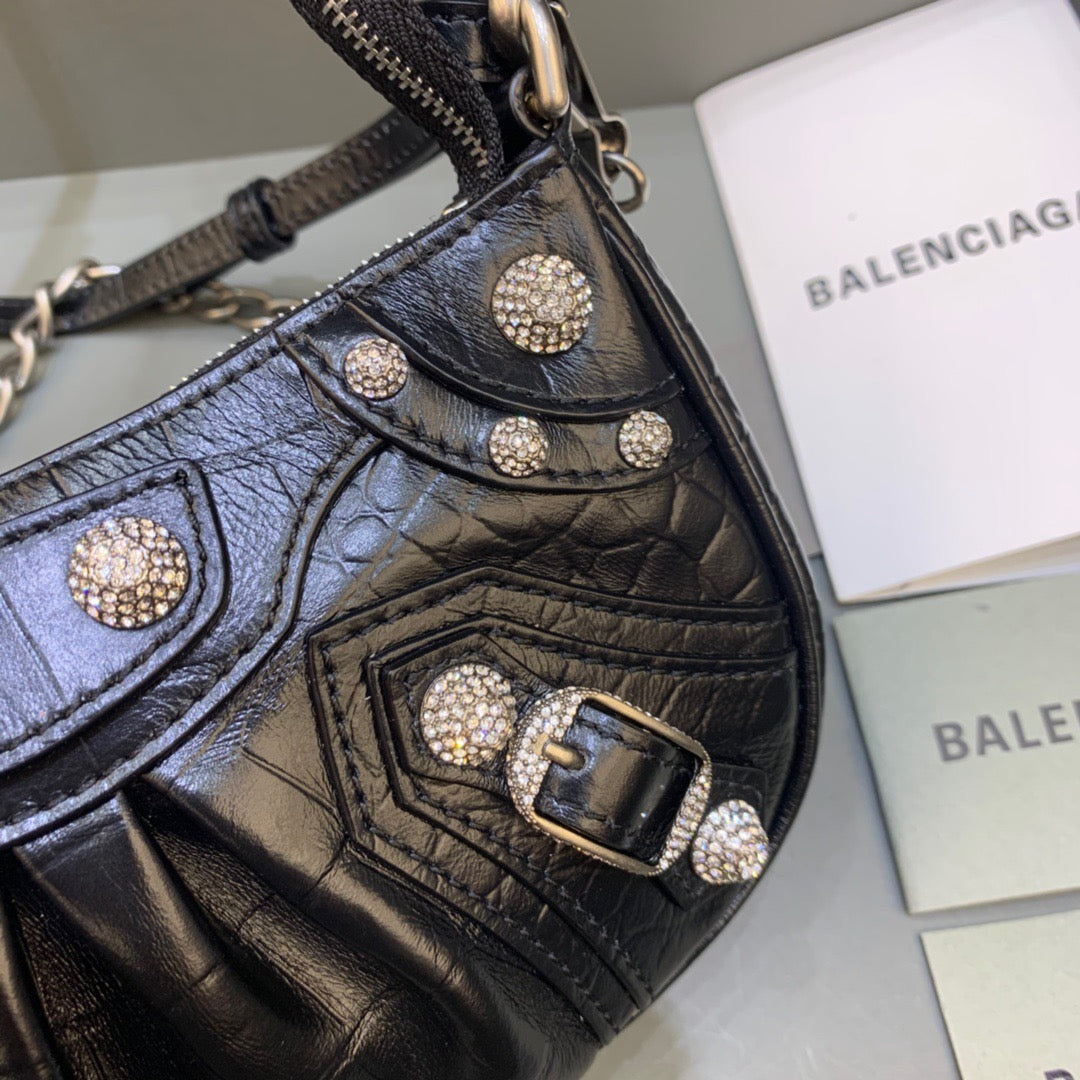 Balen Le Cagole Bag With For Women Black Mini Travel Bag