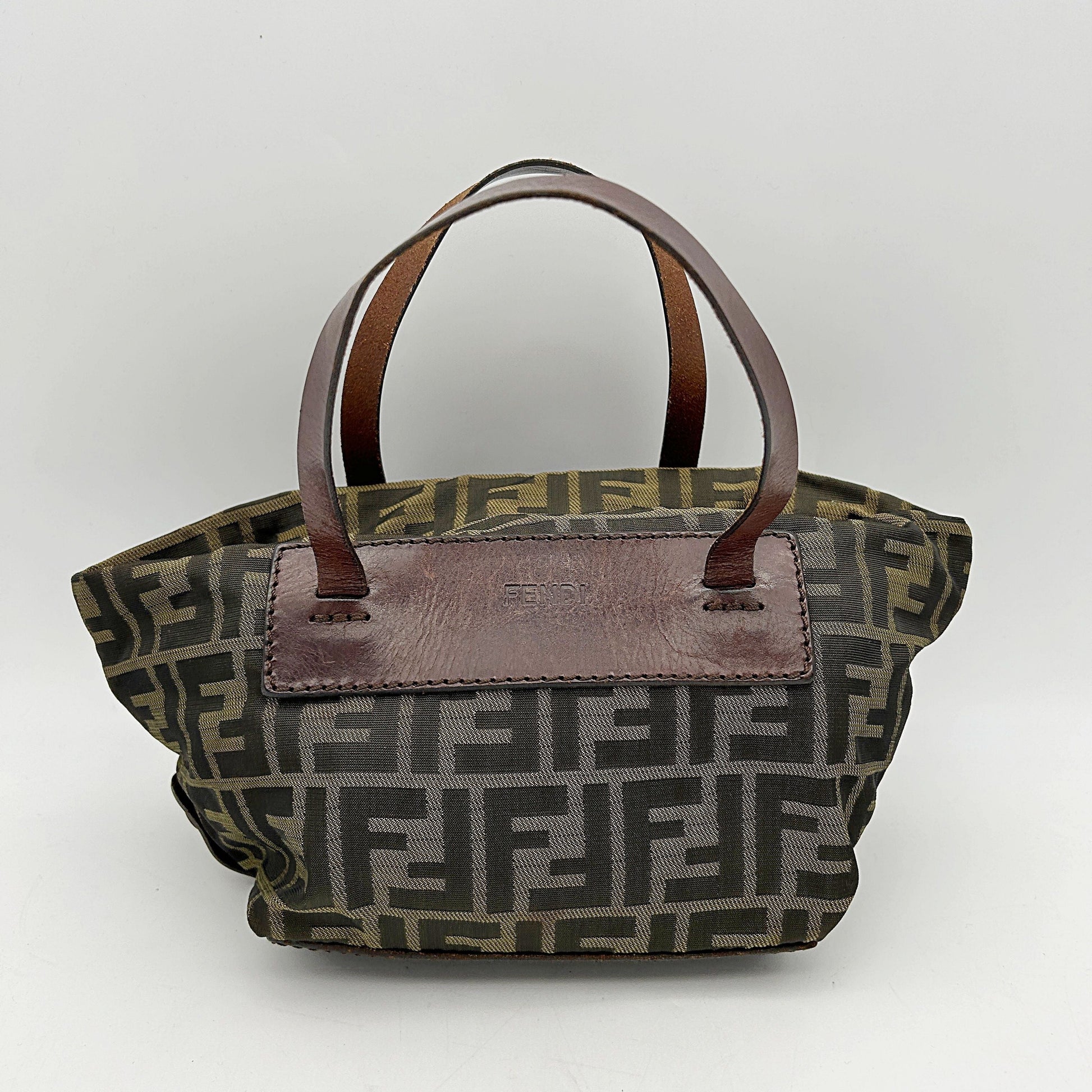 Fendi Handbag Zucca FF Bag - Handle Bags, s Brown Top Handle