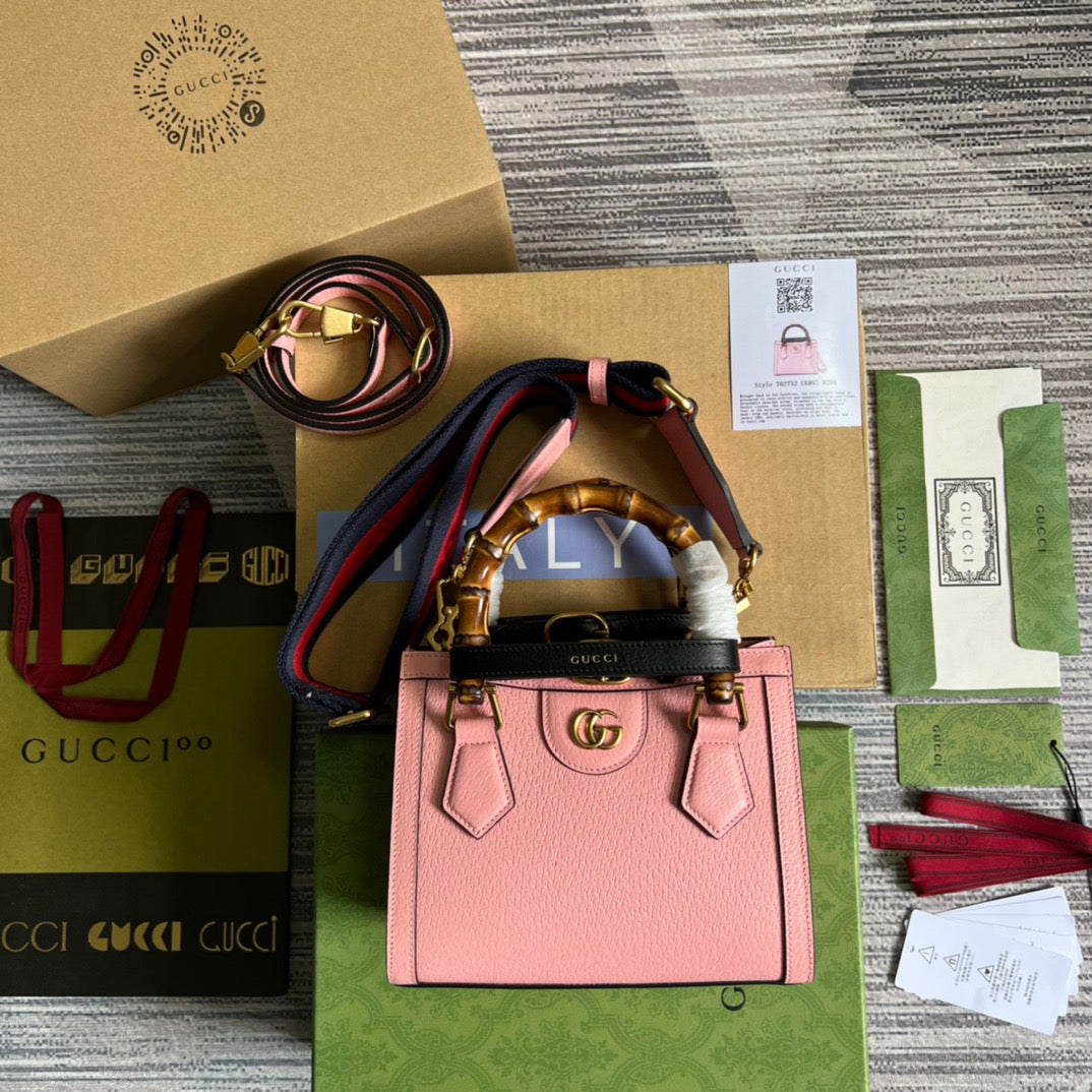 gg Diana , ’s 7.9in Pink Mini Tote Bag