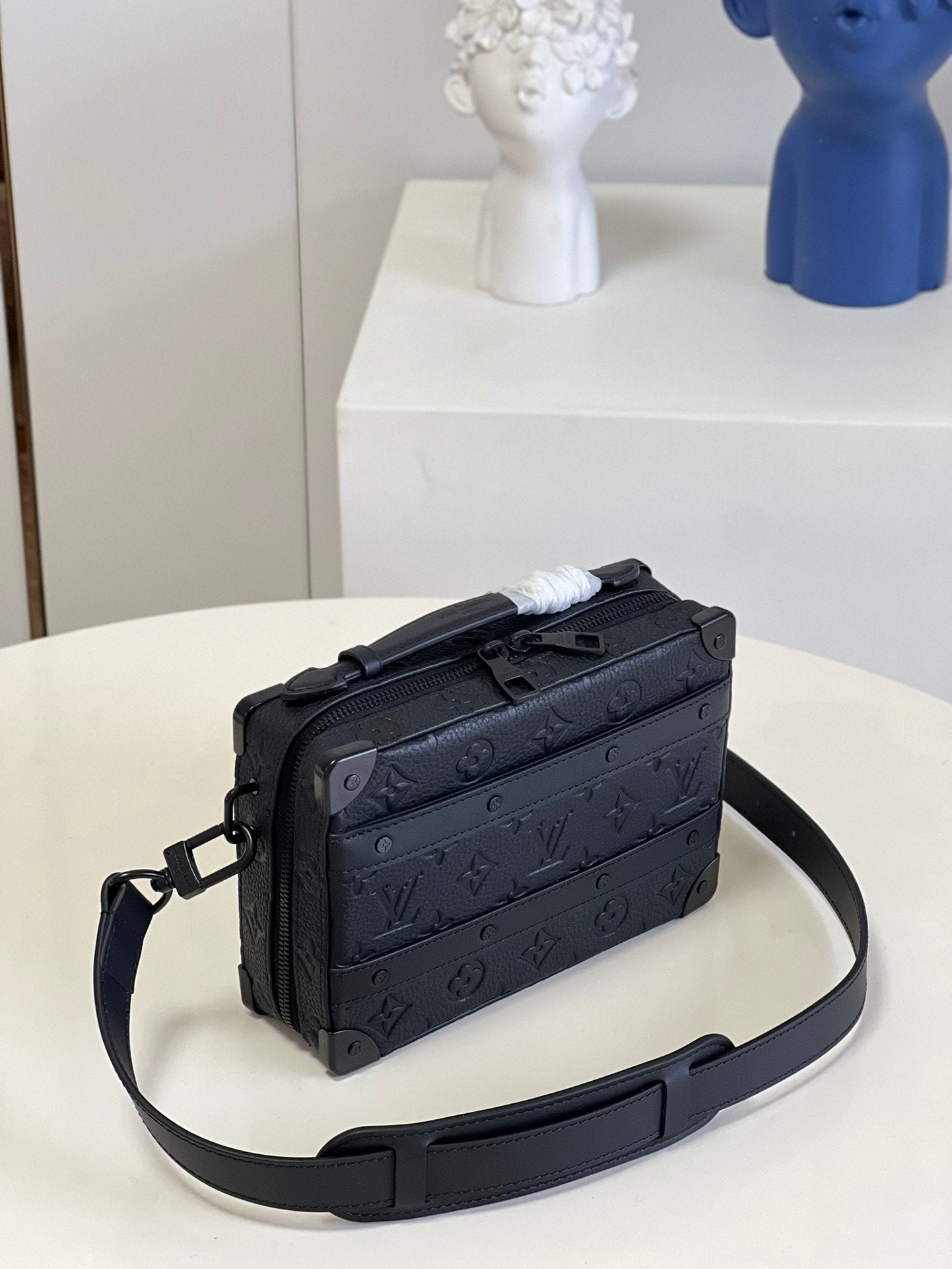 Top Quality Handle Soft Trunk Taurillon For Monogram Black Travel Bag