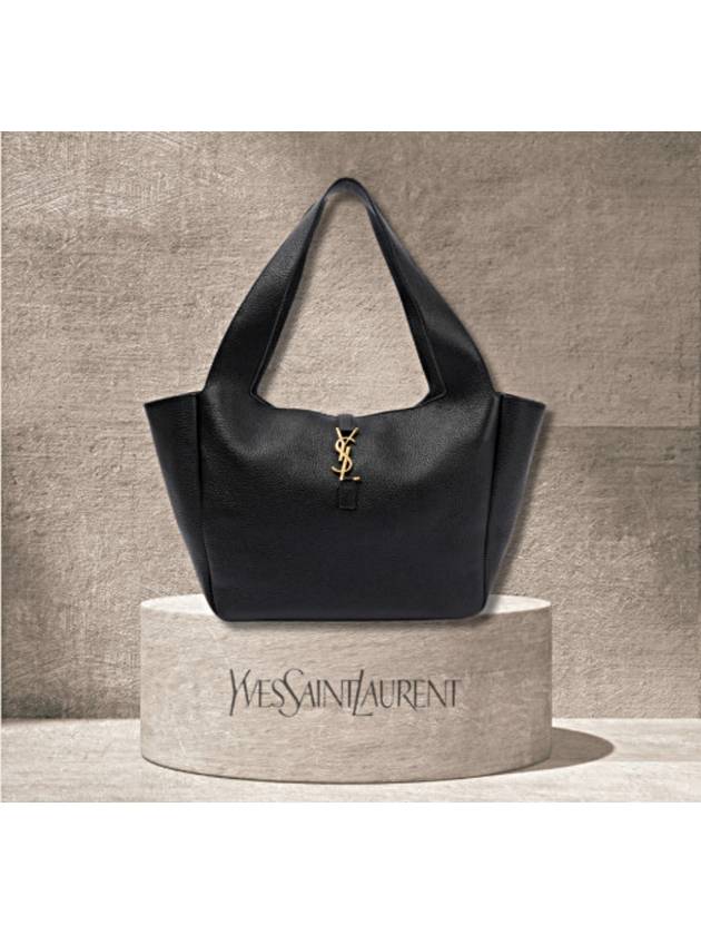 YSL Saint Laurent Saint Laurent Trending Bea Grained Tote Bag Leather Black
