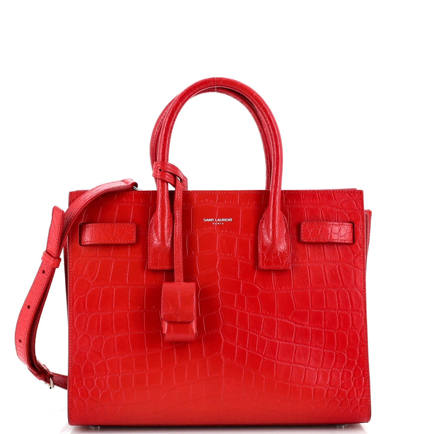 YSL Saint Laurent Luxury Trending Sac De Jour Nm Bag Crocodile Leather Baby Embossed Travel Bag Leather Baby 3