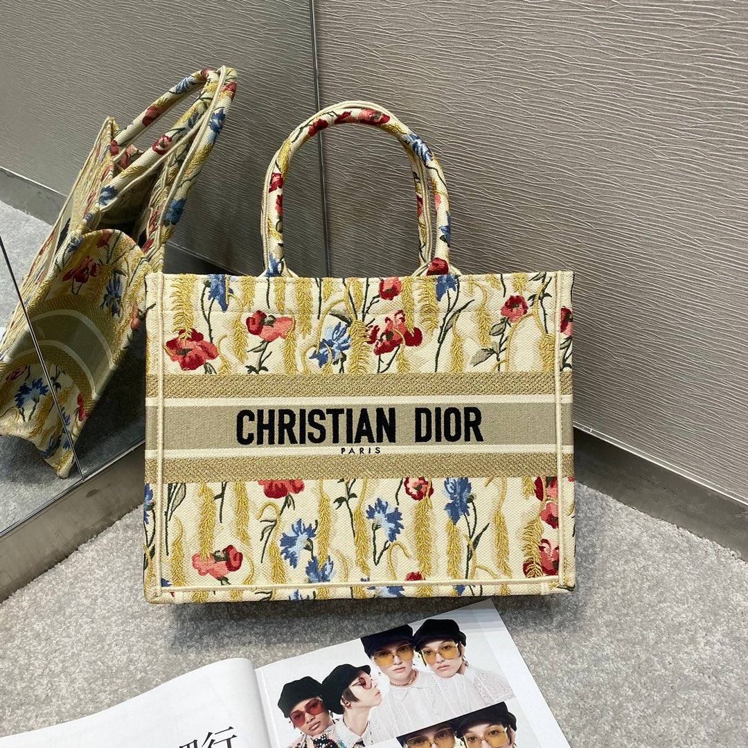 MeTop Qualityum Book Hibiscus Metallic Book Tote Bag 14In36Cm Cd