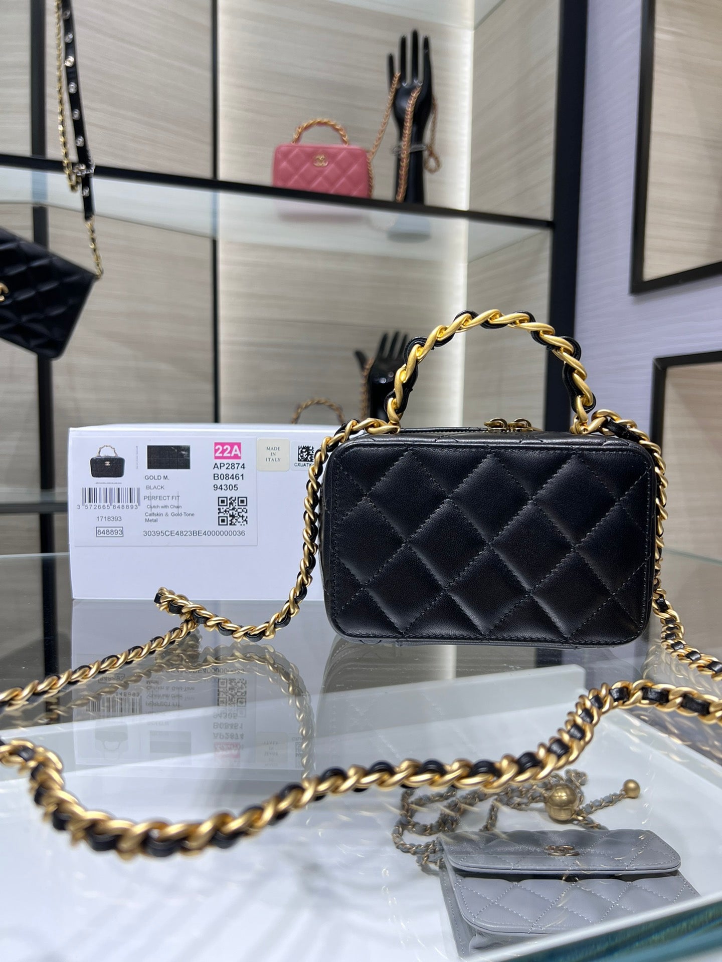 Chlvanity With Bag For Women Black Chain Travel Bag