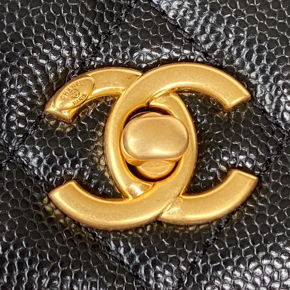 Chanel Clutch With Hardware For Women Handbags Shoulder Black Gold Shoulder Bag
