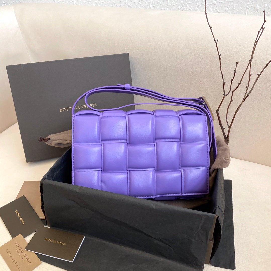 Top Quality Padded Cassette Bag For Women Travel Bag Violet 3869